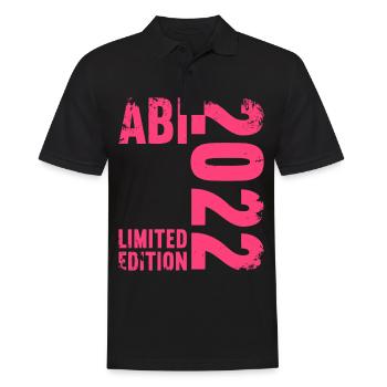 Abitur Gymnasium Damen und Herren Abi 2022 - Männer Poloshirt - Schwarz - Vorne - Kai (181cm)
