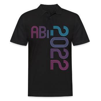 Abitur Gymnasium Damen und Herren Abi 2022 - Männer Poloshirt - Schwarz - Vorne - Kai (181cm)