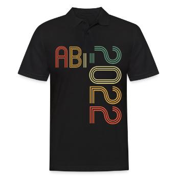 Abitur Gymnasium Damen und Herren Abi 2022 - Männer Poloshirt - Schwarz - Vorne - Kai (181cm)