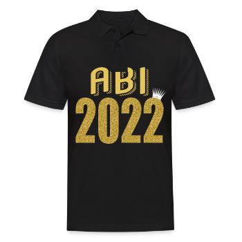 Abitur Gymnasium Damen und Herren Abi 2022 - Männer Poloshirt - Schwarz - Vorne - Kai (181cm)