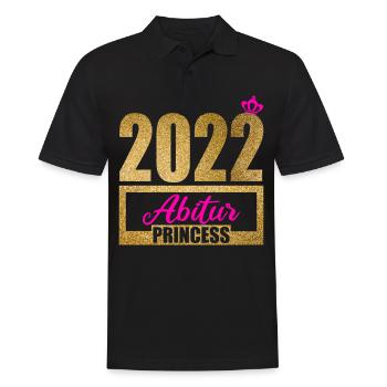 Abitur Gymnasium Damen und Herren Abi 2022 - Männer Poloshirt - Schwarz - Vorne - Kai (181cm)
