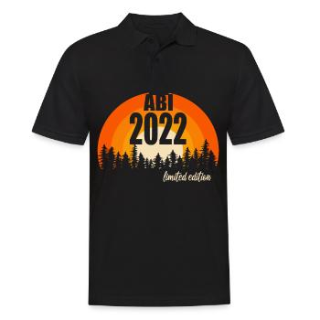 Abitur Gymnasium Damen und Herren Abi 2022 - Männer Poloshirt - Schwarz - Vorne - Kai (181cm)