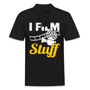 Regisseur Filmemacher Spielfilm Film - Männer Poloshirt - Schwarz - Vorne - Kai (181cm)