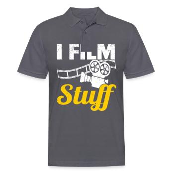 Director Filmmaker Feature Film Film - Men's Polo Shirt - charcoal grey - Front - Nico (186cm)