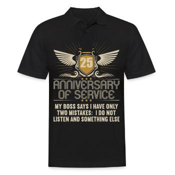 25 ans de service 25 ans de service - Polo Homme - noir - Devant - Kai (181cm)
