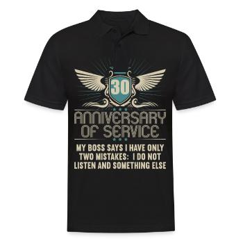 30 ans de service 30 ans de service - Polo Homme - noir - Devant - Kai (181cm)