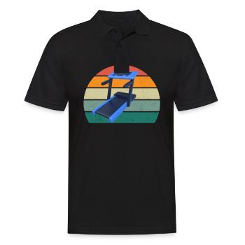 Krafttraining Fitnessstudio fitness sport Training - Männer Poloshirt - Schwarz - Vorne - Kai (181cm)