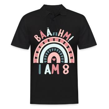 8 ans Rainbow Rainbow 8ème anniversaire - Polo Homme - noir - Devant - Kai (181cm)
