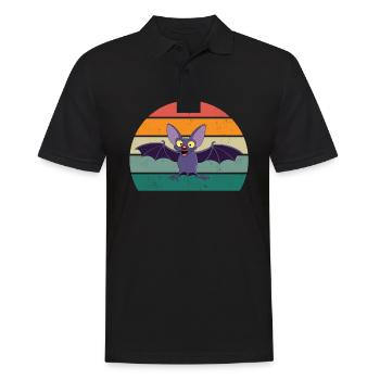 Fledermäuse Fledermaus Fledermausschutz Höhle - Männer Poloshirt - Schwarz - Vorne - Kai (181cm)