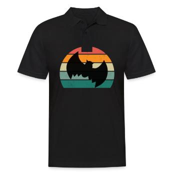 Fledermäuse Fledermaus Fledermausschutz Höhle - Männer Poloshirt - Schwarz - Vorne - Kai (181cm)