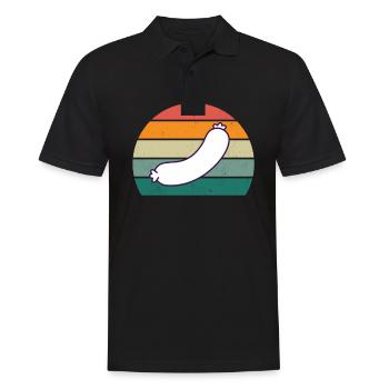 Butcher Fleischer Wurst rind Fleischerei Fleischerei Fleisch - Men's Polo Shirt - black - Front - Kai (181cm)