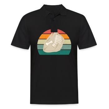 Fossiles Fossilisation Dinosaure préhistorique Fossile - Polo Homme - noir - Devant - Kai (181cm)