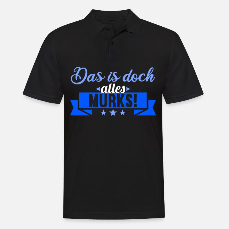 Sächsischer Dialekt Sachsen Sächsische Sprüche - Männer Poloshirt - Schwarz