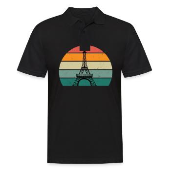 Franzose Französin Paris Marseille Lyon Frankreich - Männer Poloshirt - Schwarz - Vorne - Kai (181cm)