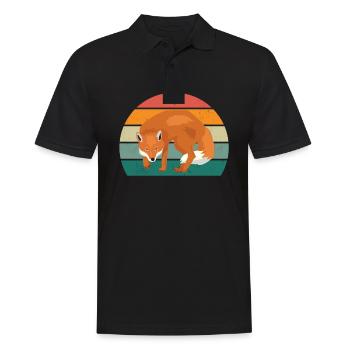 Foxes Fox family Stink like a fox smart - Men's Polo Shirt - black - Front - Kai (181cm)