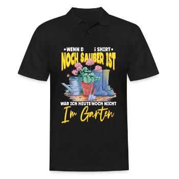 Wenn dieses Shirt noch sauber ist Garten Gärtner - Männer Poloshirt - Schwarz - Vorne - Kai (181cm)