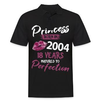 18ème anniversaire 18 ans de perfection Princesse 2004 - Polo Homme - noir - Devant - Kai (181cm)