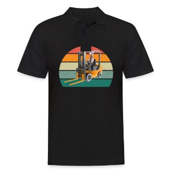 Forklift Driver Forklift Transport H - Men's Polo Shirt - black - Front - Kai (181cm)