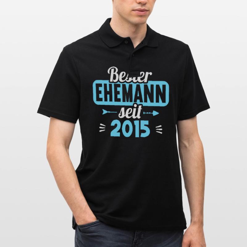Beste Ehefrau Bester Ehemann seit 2015 Männer Poloshirt