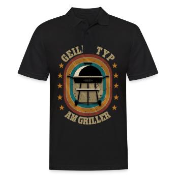 Geiler Typ am Griller Garten Gärtner - Männer Poloshirt - Schwarz - Vorne - Kai (181cm)
