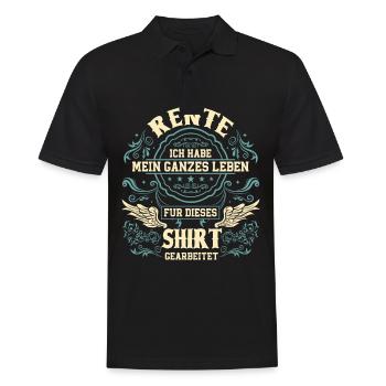 Ruhestand Renteneintritt Rentner - Männer Poloshirt - Schwarz - Vorne - Kai (181cm)