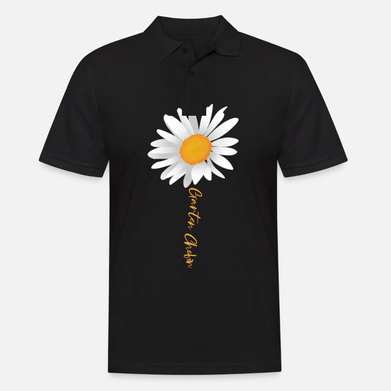 Gartenchefin Gärtner - Männer Poloshirt - Schwarz