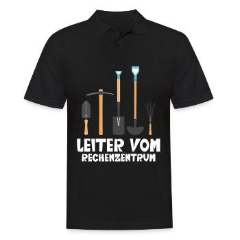 Leiter vom Rechenzentrum Garten Gärtner - Männer Poloshirt - Schwarz - Vorne - Kai (181cm)