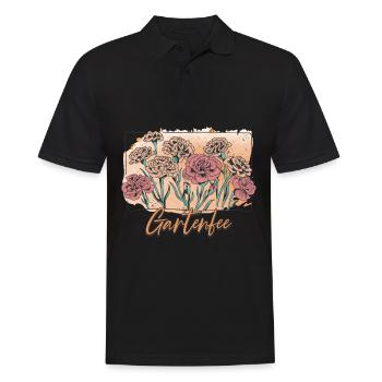 Gartenfee Garten Gärtner - Männer Poloshirt - Schwarz - Vorne - Kai (181cm)