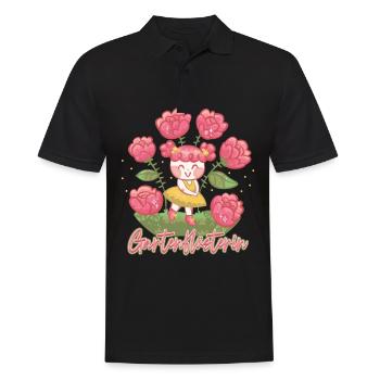 Gartenflüsterer Gartenflüsterin Garten Gärtner - Männer Poloshirt - Schwarz - Vorne - Kai (181cm)