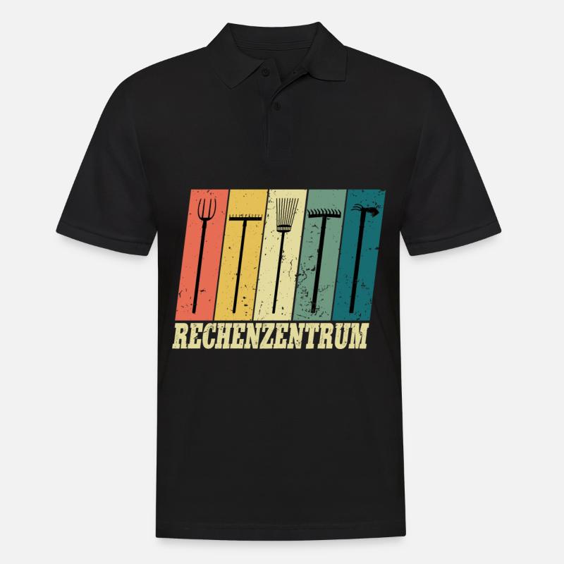 Garten Gärtner Rechenzentrum - Männer Poloshirt - Schwarz