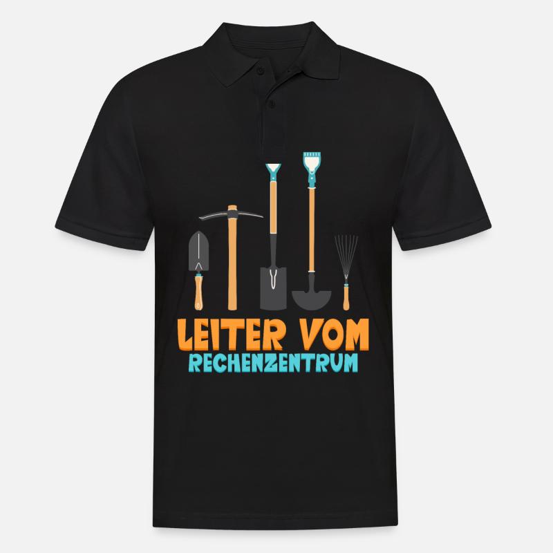 Leiter vom Rechenzentrum Garten Gärtner - Männer Poloshirt - Schwarz