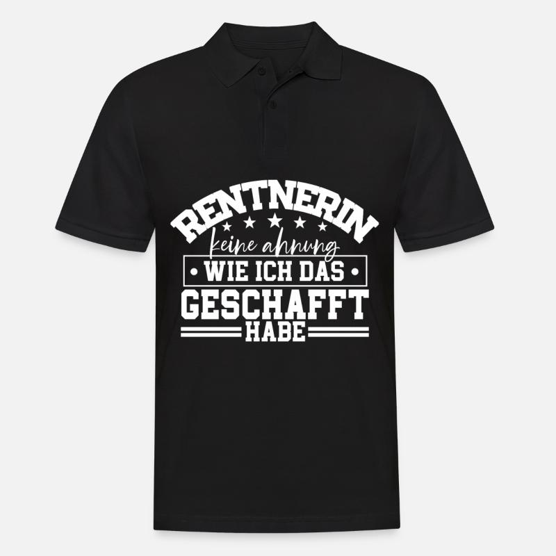Rentnerin - Männer Poloshirt - Schwarz