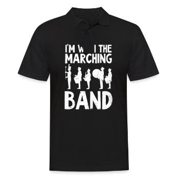 Uniforme de fanfare I’m With The Band - Polo Homme - noir - Devant - Kai (181cm)