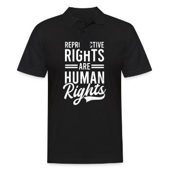 Roe v Wade Pro Choice Reproductive Are Human Right - Men's Polo Shirt - black - Front - Kai (181cm)