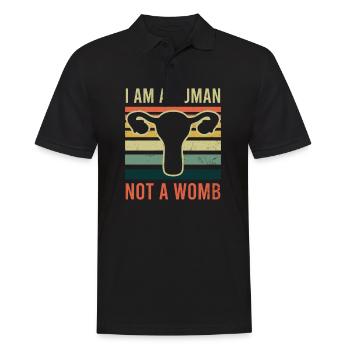 Roe v Wade Pro Choice I'm A Human Not A Womb - Men's Polo Shirt - black - Front - Kai (181cm)