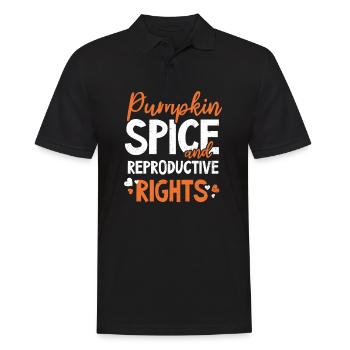 Roe v Wade Pro Choice Pumpkin Spice Reproductive - Men's Polo Shirt - black - Front - Kai (181cm)