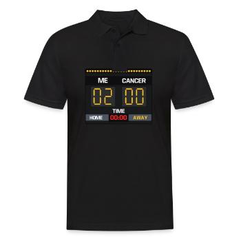 Me 2 Cancer 0 Conseil Sensibilisation au cancer - Polo Homme - noir - Devant - Kai (181cm)