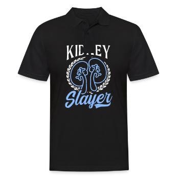 Dialysis Tech Kidney Slayer - Men's Polo Shirt - black - Front - Kai (181cm)