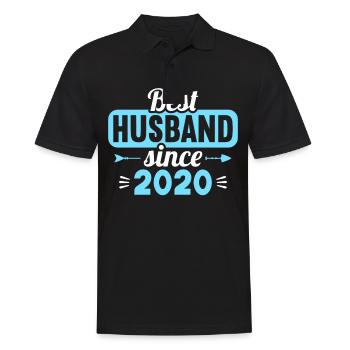 Meilleure femme Meilleur mari depuis 2020 - Polo Homme - noir - Devant - Kai (181cm)