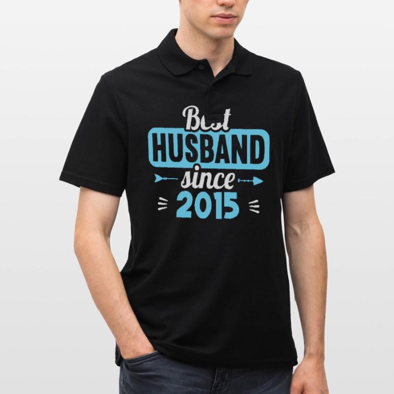 Beste Ehefrau Bester Ehemann seit 2015 Männer Poloshirt