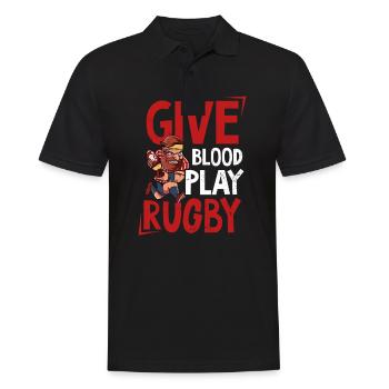 Rugby Blood Play Rugby - Polo Homme - noir - Devant - Kai (181cm)