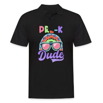 Premier jour d’école Pre-K Dude - Polo Homme - noir - Devant - Kai (181cm)