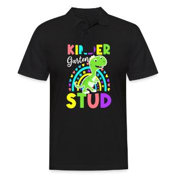 Erster Tag des Schulkindergartens Gestüt - Männer Poloshirt - Schwarz - Vorne - Kai (181cm)