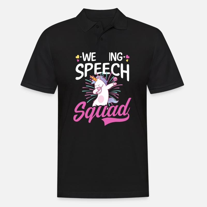 Conférencier Wedding Speech Squad - Polo Homme - noir
