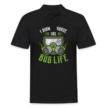 Bug Exterminator hat sich nicht für The Bug Life entschieden - Männer Poloshirt - Schwarz - Vorne - Kai (181cm)