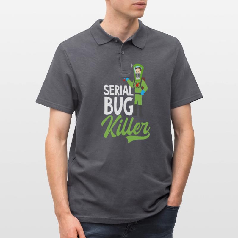 Bug Exterminator Serial Bug Killer Men's Polo Shirt