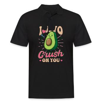 Avocado I Avo Crush On You - Men's Polo Shirt - black - Front - Kai (181cm)