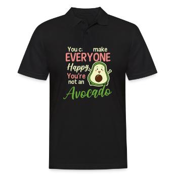 Avocado Can't Make Everybody Happy No Avocado - Men's Polo Shirt - black - Front - Kai (181cm)