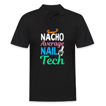 Nail Tech Nacho Moyenne Nail Tech Cinco De Mayo - Polo Homme - noir - Devant - Kai (181cm)