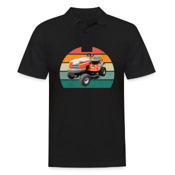 Gärtner Gärtnerin Hecke Rasen Rasenmähen Garten - Männer Poloshirt - Schwarz - Vorne - Kai (181cm)